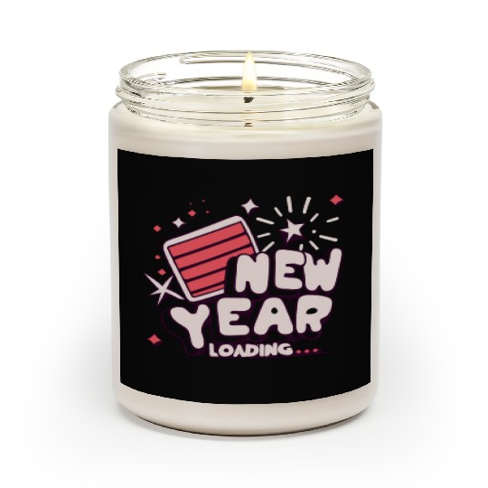 NYE New Year Loading Cheers To Festive New Year's Scented Candles