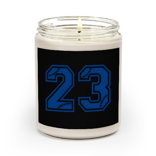 Baseball Number 23 Blue Sports Player Uniform Jers Scented Candles