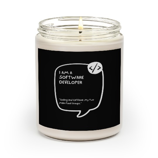 Proud Software Developer Scented Candles - Embrace Expertise