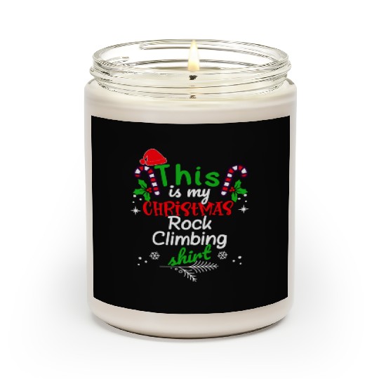 This is my Christmas Rock Climbing Scented Candles