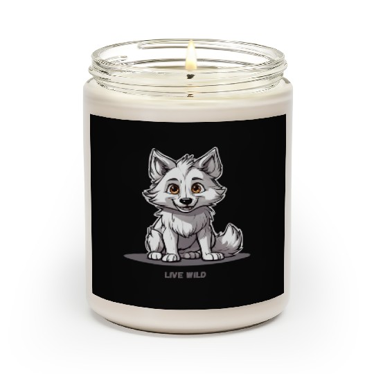 White Wolf "Wild Live" Scented Candles