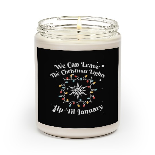 Holiday Cheer Christmas Light Message Scented Candles