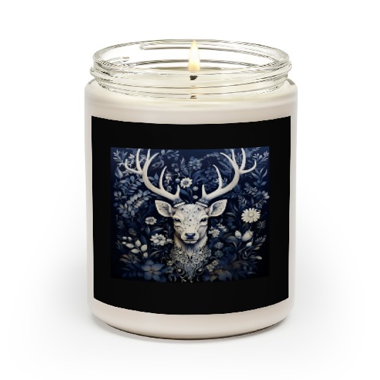 Enchanted Forest Deer Winter Bloom Scented Candles
