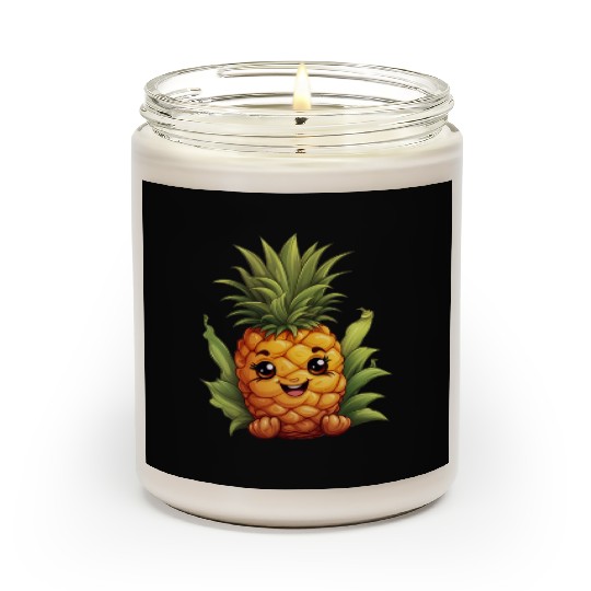 A charming kawaii style pineapple Scented Candles