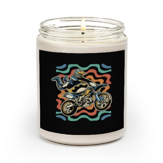 Dirt Bike Mx Motocross Supermoto Scented Candles