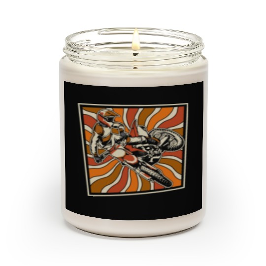 Dirt Bike Mx Motocross Supermoto Scented Candles