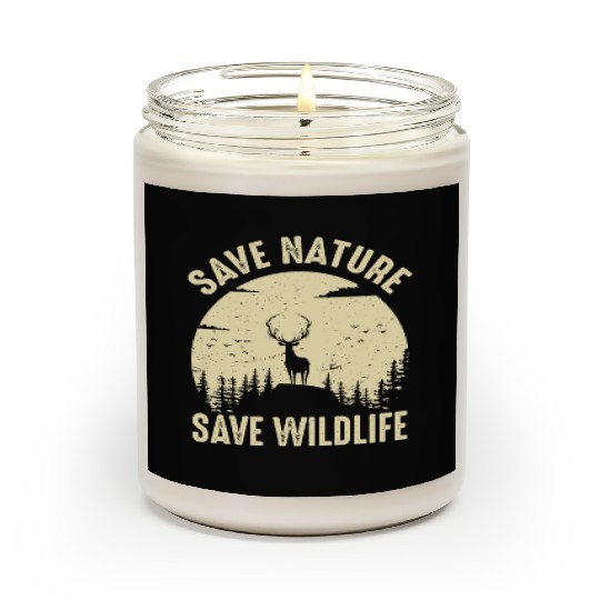 Environment save nature wildlife Scented Candles