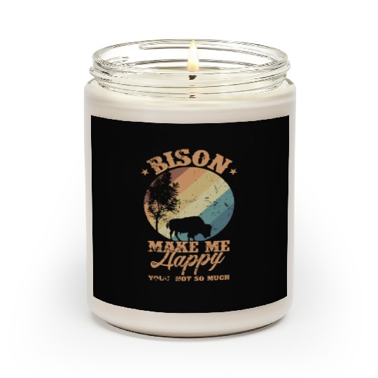 Bison make my Happy Environment Animal Scented Candles