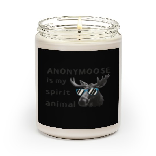 Anonymoose Is My Sprit Animal Cool Moose Scented Candles