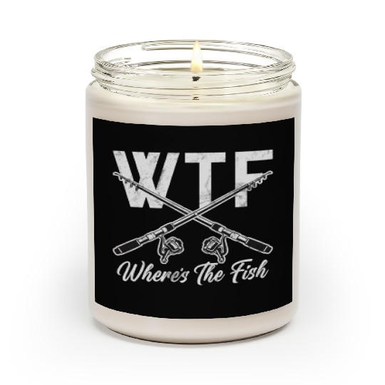 WTF Wheres The Fish Catfish Catfishing Angler Scented Candles