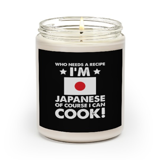 Japanese Cuisine Cook Chef I´m Japanese Of Course Scented Candles
