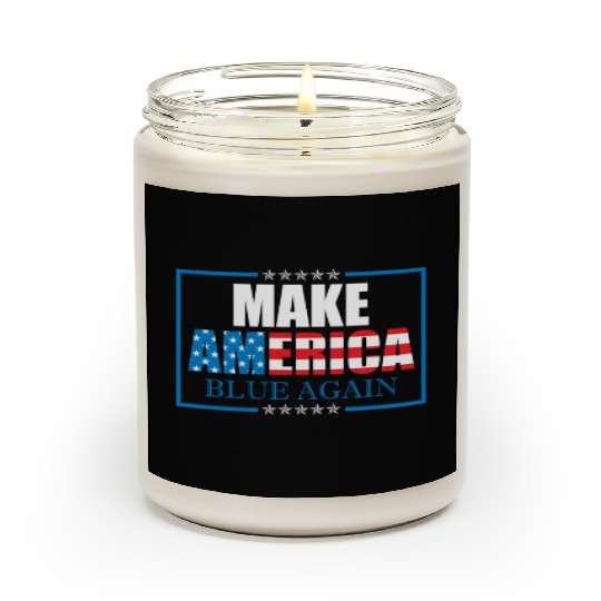 Make America Blue Again Patriotic American Flag Scented Candles
