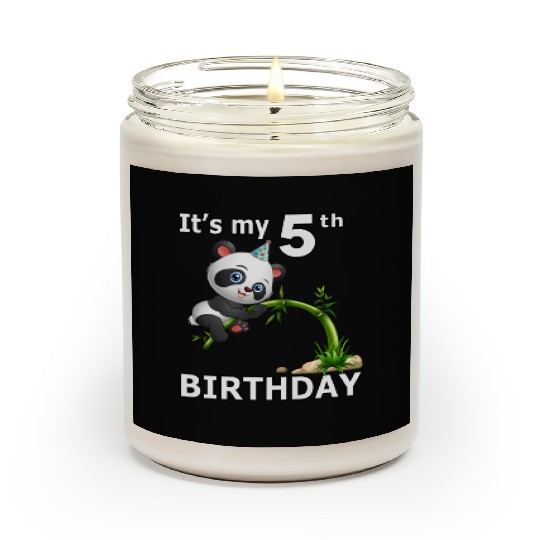 5 Panda 5Th Py Animal Panda Scented Candles