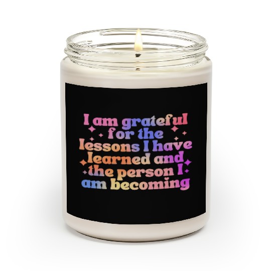 Gratitude Saying I Am Grateful Scented Candles
