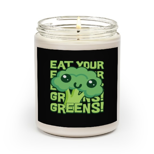 Eat Your Greens! Kawaii Broccoli Scented Candles