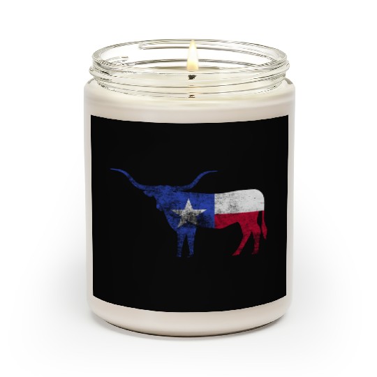 Texas Flag Texas Flag Longhorn Bull Tx Scented Candles