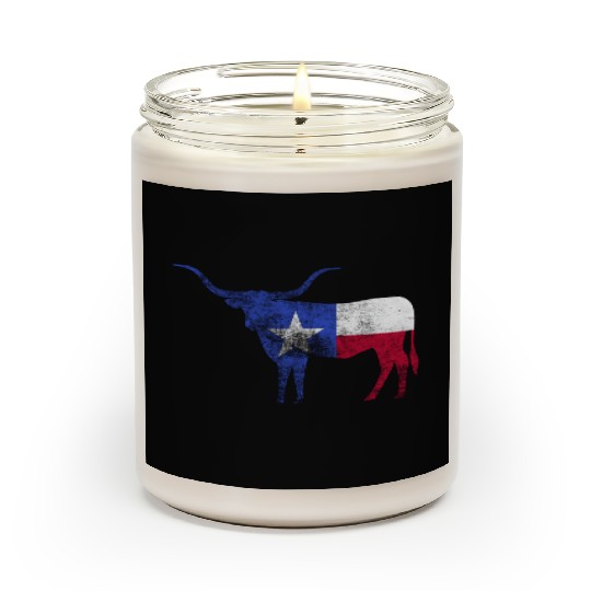 Texas Flag Texas Flag Longhorn Bull Tx Scented Candles