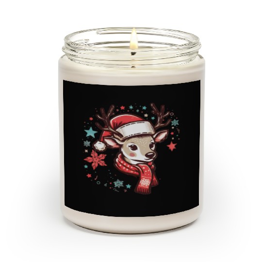 christmas Reindeer Scented Candles