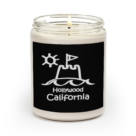 Hollywood California Sandcastle Souvenirs Gifts Scented Candles