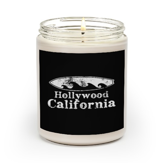 Hollywood California Surfboard Souvenirs Gifts Scented Candles