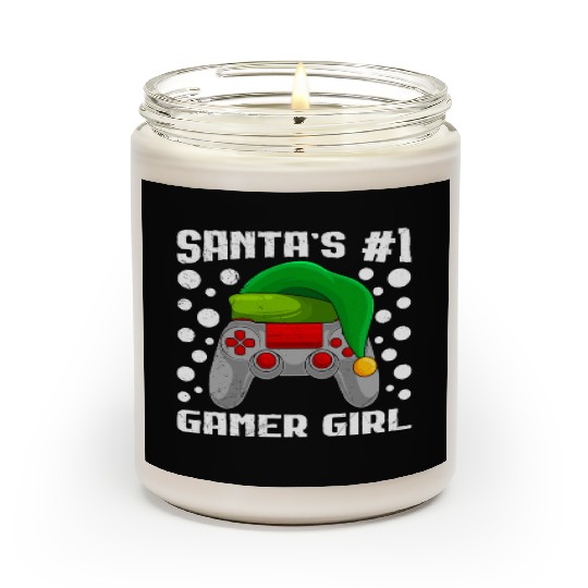 Santa's Number 1 Gamer Girl Christmas Gambling Scented Candles