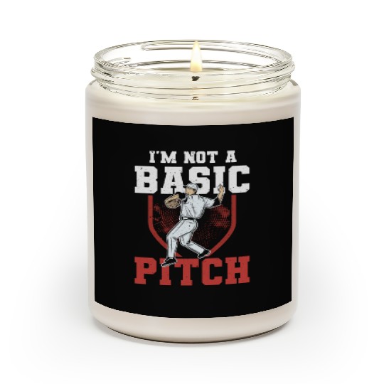 Funny Baseball Pitcher Scented Candles