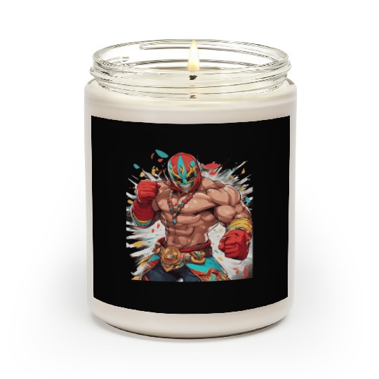 Mexican Wrestler Scented Candles
