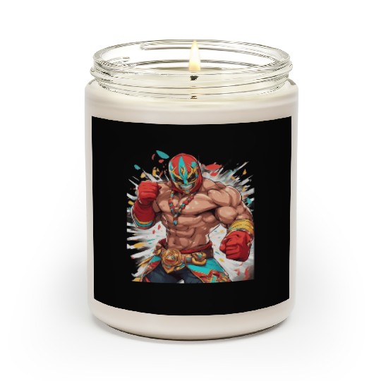 Mexican Wrestler Scented Candles