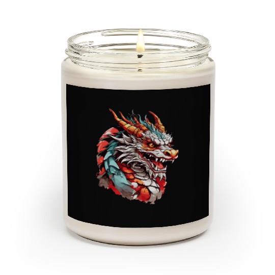 Chinese Dragon Head Scented Candles design