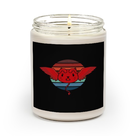 Cute Devil Cat Retro Scented Candles