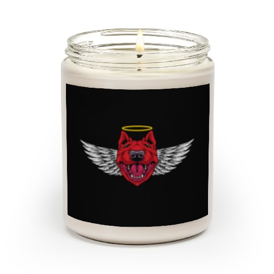 Devil Bull Terrier Dog Scented Candles