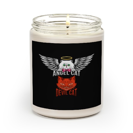 Angel Cat And Devil Cat Scented Candles