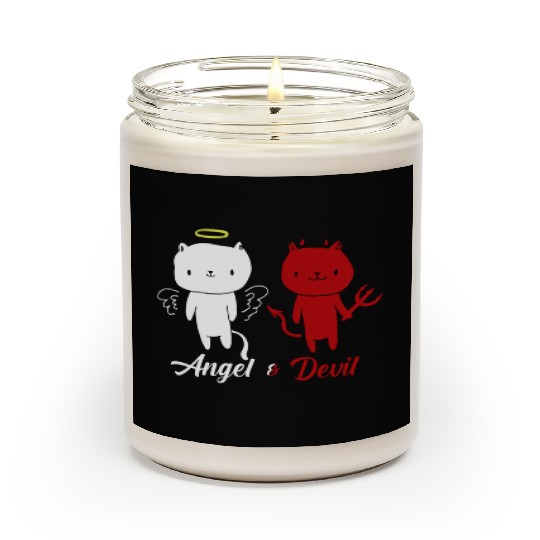 Angel And Devil Cat Scented Candles
