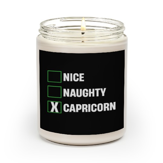 Nice Naughty Capricorn Funny Horoscopes Scented Candles
