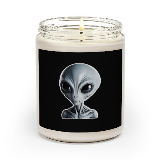 Grey Alien Scented Candles