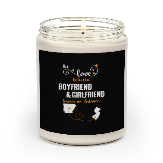Love Between BF And GF Arkansas To New Jersey Gift Scented Candles