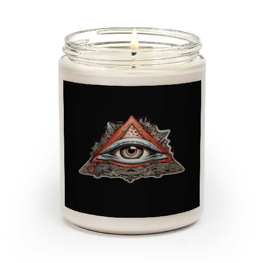 Illuminati one eye symbol of world society Scented Candles