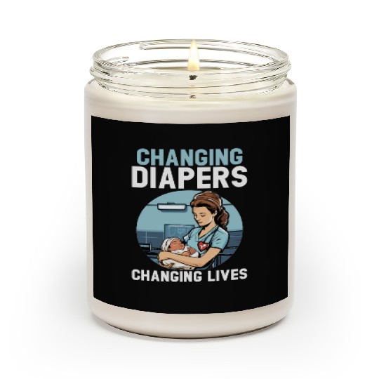 Registered Nurse Medical Medicine Neonatal Nurse Scented Candles