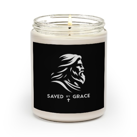 "Saved By Grace".Cool Christian Wear Scented Candles
