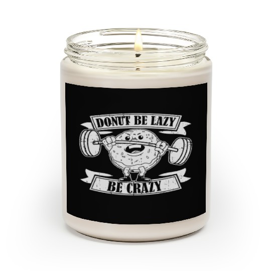 Fitness Donut Funny Donut Gym Scented Candles