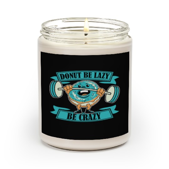 Fitness Donut Funny Donut Gym Scented Candles