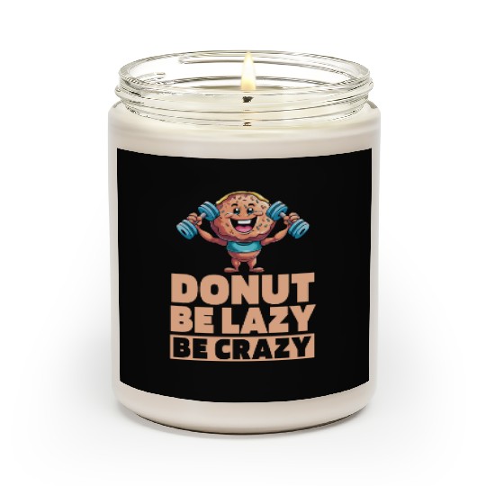 Fitness Donut Funny Donut Gym Scented Candles