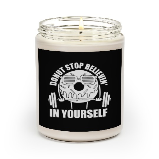 Fitness Donut Funny Donut Gym Scented Candles