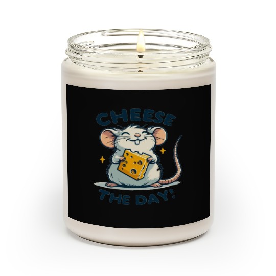 Mouse with cheese Scented Candles