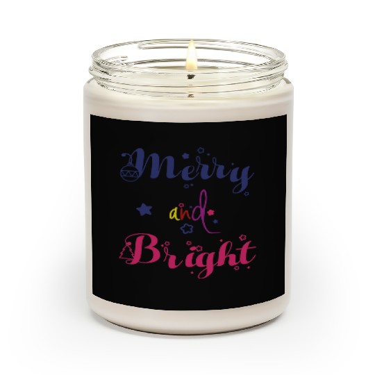 Merry and Bright Christmas Scented Candles