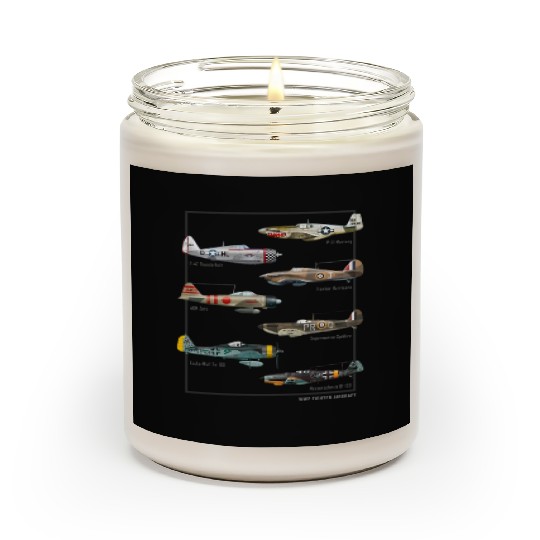 WW2 Fighter Aircraft Warbirds Scented Candles