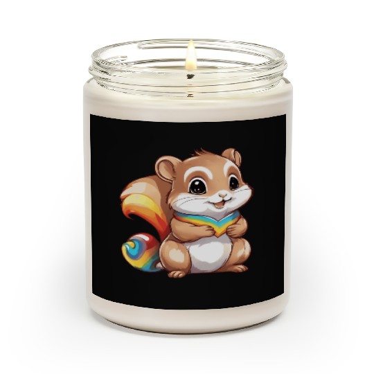 Cute Squirrel Scented Candles
