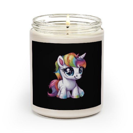 Baby Rainbow Unicorn Scented Candles