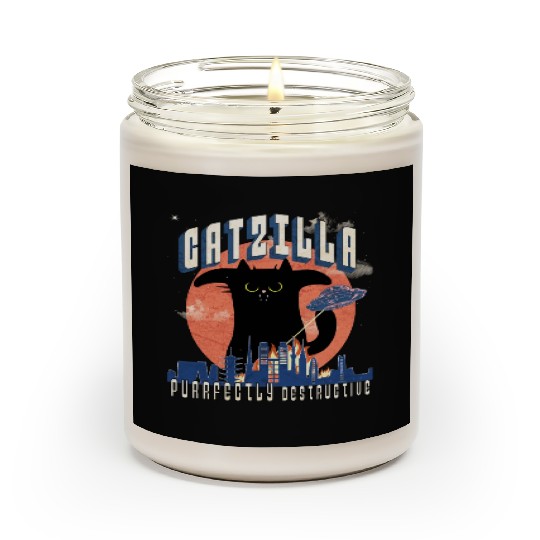 Catzilla king of cats,movie parody Scented Candles