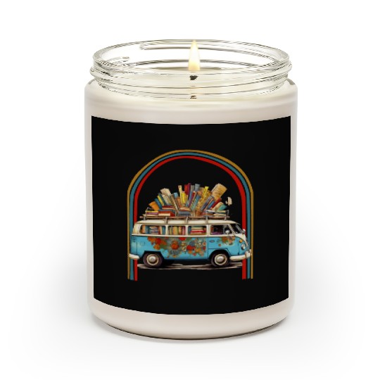 Books Reading English Teacher Hippie Van Retro Scented Candles